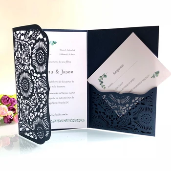 10pcs Laser Cut Wedding Invitations Card Elegant Tri-Fold Lace Flower Business RSVP Greeting Card Birthday Wedding Party Decor
10pcs Laser Cut Wedding Invitations Card Elegant Tri-Fold Lace Flower Business RSVP Greeting Card Birthday Wedding Party Decor