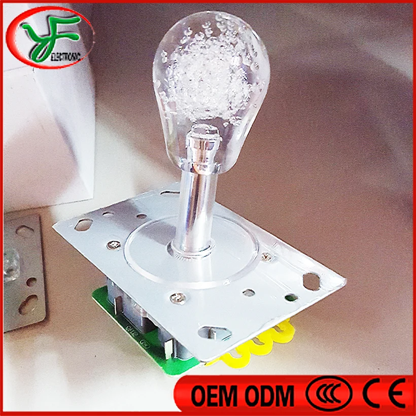 2PCS Oval Crysta Ball joystick American style LED Illuminated Joystick Arcade Rocker For Crane Machine Fishing machine | Спорт и