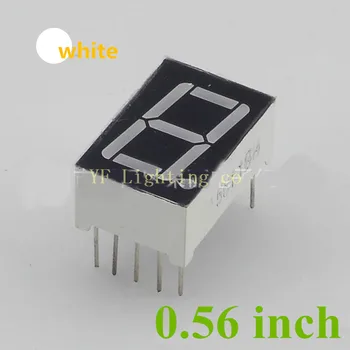 White 0.56 inch 7 Segment LED Display 1 Bit Digital Tube Plastic Metal Common Cathode(Nixie tube)
White 0.56 inch 7 Segment LED Display 1 Bit Digital Tube Plastic Metal Common Cathode(Nixie tube)