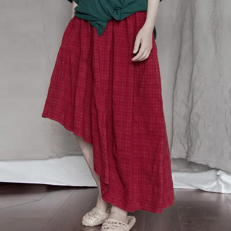 Johnature Casual Skirt Solid Asymmetrical Natural Waist Women Clothes 2019 New Summer Mid-calf Length Cotton Linen Women Skirts
Johnature Casual Skirt Solid Asymmetrical Natural Waist Women Clothes 2019 New Summer Mid-calf Length Cotton Linen Women Skirts