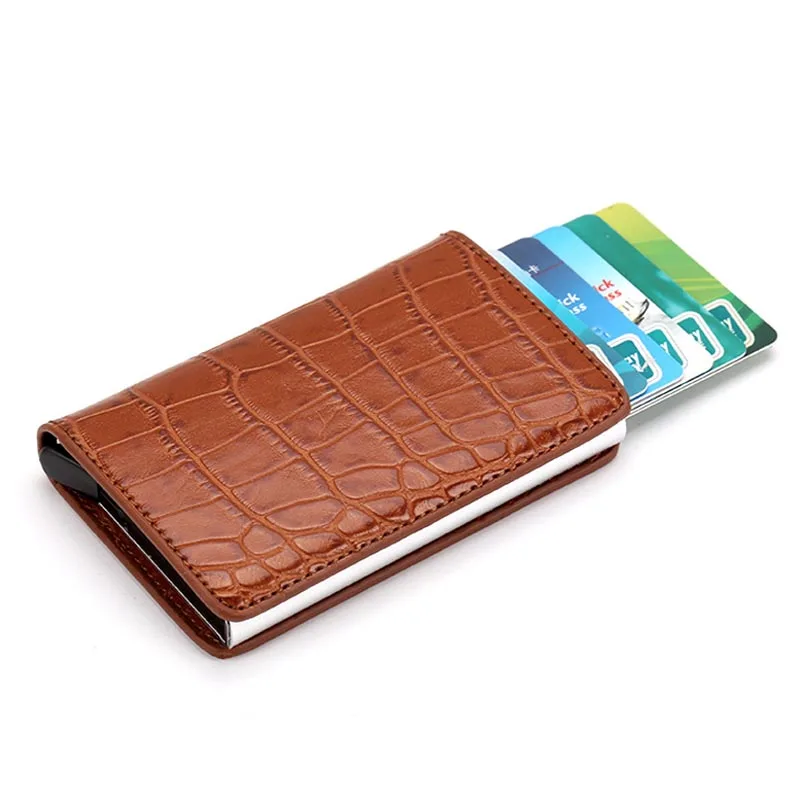 Maideduod NEW PU Leather Metal Men Card Holder RFID Aluminium High quality Credit Card Holder With RFID Blocking Mini Wallet
Maideduod NEW PU Leather Metal Men Card Holder RFID Aluminium High quality Credit Card Holder With RFID Blocking Mini Wallet