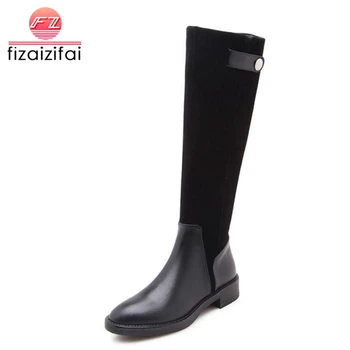 Coolcept Women Real Leather Knee Boots Patch Block Zipper Warm Boots Winter Fashion Classic Shoes Women Footwear Size 34-39
Coolcept Women Real Leather Knee Boots Patch Block Zipper Warm Boots Winter Fashion Classic Shoes Women Footwear Size 34-39