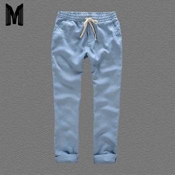 2019 Summer Men's 100%Linen Long Pants Loose Thin Casual Men Flax Trousers Elastic Waist Breathable Pants Y1685
2019 Summer Men's 100%Linen Long Pants Loose Thin Casual Men Flax Trousers Elastic Waist Breathable Pants Y1685