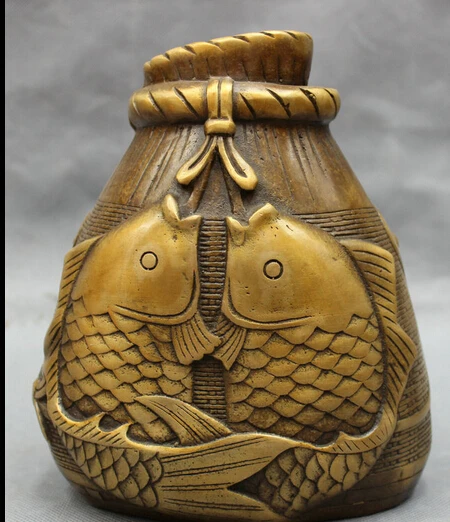 JP S0608 Folk Chinese Bronze Buddhism Wealth 2 Child Kid Rich Fish Statue Bag Pot Vase Discount 35%
JP S0608 Folk Chinese Bronze Buddhism Wealth 2 Child Kid Rich Fish Statue Bag Pot Vase Discount 35%