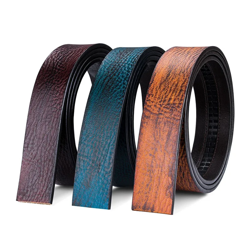 DiBanGu 100% Genuine Leather Belt without Buckle Brown Blue Automatic Leather Body Belt no Buckle Fashion Jeans Waistband Strap
DiBanGu 100% Genuine Leather Belt without Buckle Brown Blue Automatic Leather Body Belt no Buckle Fashion Jeans Waistband Strap