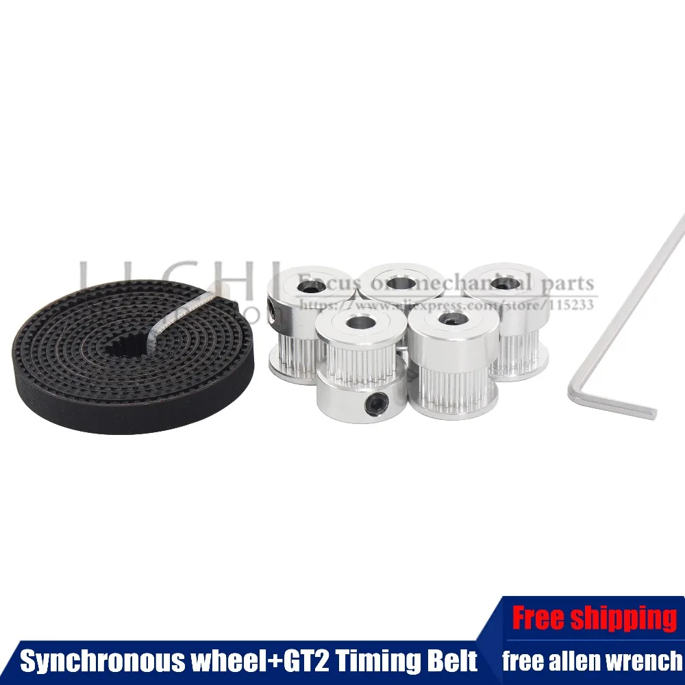 Free Shipping GT2 Pulley 20 Teeth Bore 5mm + GT2 Belt For 3D Print Reprap for 3D printer
Free Shipping GT2 Pulley 20 Teeth Bore 5mm + GT2 Belt For 3D Print Reprap for 3D printer