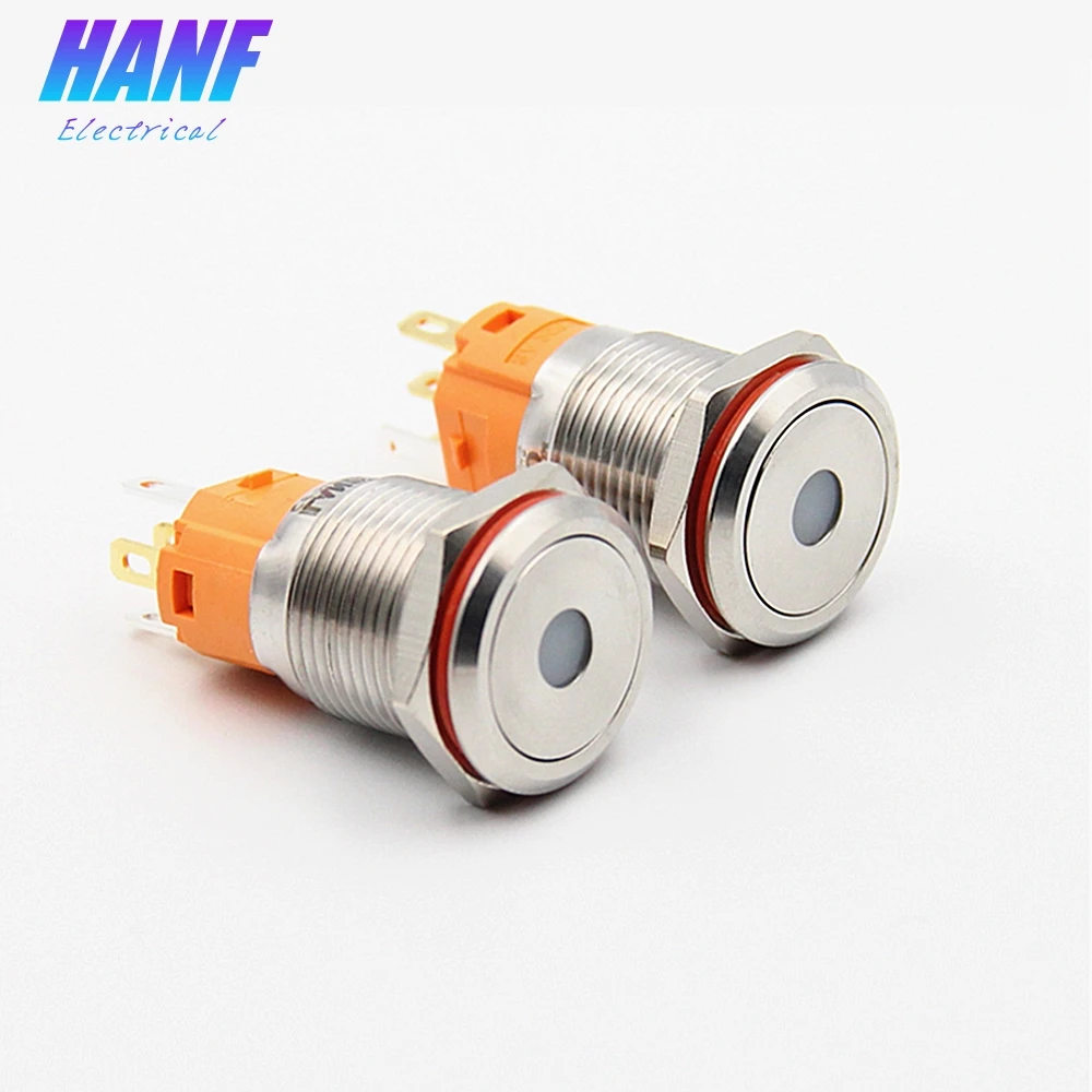 1pcs 16mm 1NO1NC 3A/250V LED Dot Light Stainless Steel Metal Push Button Switch Flat Head 5 pins Latching Power
1pcs 16mm 1NO1NC 3A/250V LED Dot Light Stainless Steel Metal Push Button Switch Flat Head 5 pins Latching Power