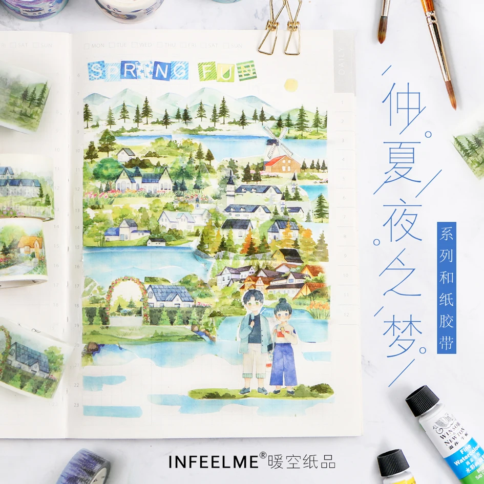 1pc Beautiful Scenery Infeel Me Decorative Washi Tape DIY Scrapbooking Masking Tape School Office Supplies
1pc Beautiful Scenery Infeel Me Decorative Washi Tape DIY Scrapbooking Masking Tape School Office Supplies