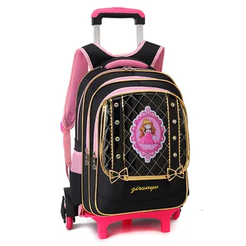 Lovely Children School Bags with 2/6 Wheels for 8-12 year old Girls Removable Trolley Backpack Kids travel luggage Mochila 
Lovely Children School Bags with 2/6 Wheels for 8-12 year old Girls Removable Trolley Backpack Kids travel luggage Mochila