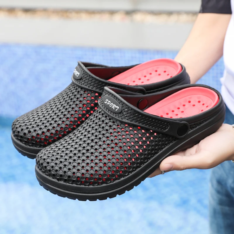 CcharmiX Mens Clogs New Summer Breathable Mens Sandals Cheap Man Casual Garden Beach Water Shoes Male Sandals Big Size 40-46
CcharmiX Mens Clogs New Summer Breathable Mens Sandals Cheap Man Casual Garden Beach Water Shoes Male Sandals Big Size 40-46