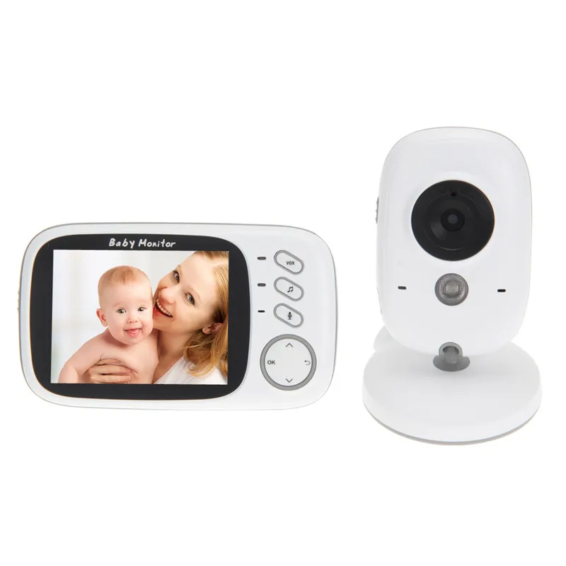 

3.2" 2.4GHZ Wireless Video Baby Monitor VOX Intercom IR LED Night Vision Digital Secutity Camera Temperature Monitoring