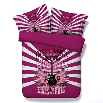 JF-292 Modern rock style bedroom set 4pcs home decor bed linen Single double bedding set guitar print bed sheet King Queen 240cm
JF-292 Modern rock style bedroom set 4pcs home decor bed linen Single double bedding set guitar print bed sheet King Queen 240cm