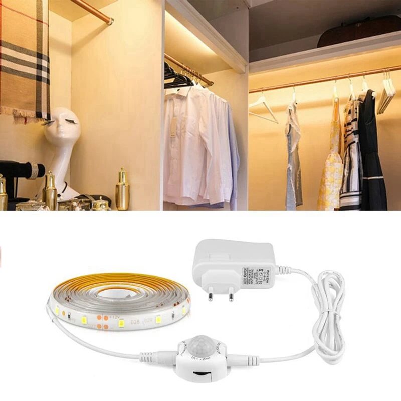 12V LED Strip Light Motion Sensor Detector 110V US 220V EU Power Adapter Flexible LED Tape Tira Kitchen Wardrobe Cupboard Light
12V LED Strip Light Motion Sensor Detector 110V US 220V EU Power Adapter Flexible LED Tape Tira Kitchen Wardrobe Cupboard Light