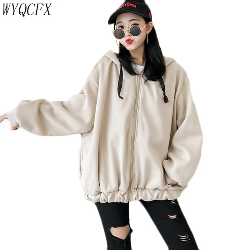Autumn Winter Harajuku Jacket Women Fashion Loose Oversized Velvet Hooded Coat Women's 2019 New Letter Casual Korean Outwear 250
Autumn Winter Harajuku Jacket Women Fashion Loose Oversized Velvet Hooded Coat Women's 2019 New Letter Casual Korean Outwear 250