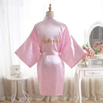 Ladies' Silk Satin Bridesmaid Bride Robe Sexy Short Wedding Kimono Robes Maid Of Honor Mother Of The Bride Sleepwear Nightgown
Ladies' Silk Satin Bridesmaid Bride Robe Sexy Short Wedding Kimono Robes Maid Of Honor Mother Of The Bride Sleepwear Nightgown
