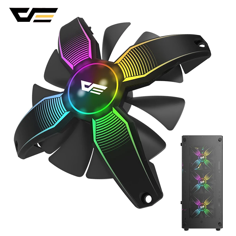 darkFlash RGB PC Case Fan Desktop Computer Ultra Silent High-airflow Frameless Cooler Cooling 12V 4pin Gaming fans Chassis Cases
darkFlash RGB PC Case Fan Desktop Computer Ultra Silent High-airflow Frameless Cooler Cooling 12V 4pin Gaming fans Chassis Cases
