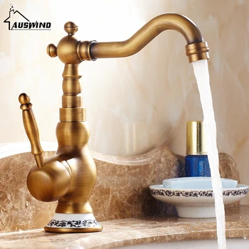 European style brass brushed faucet hot and cold water mixer faucet blue and white porcelain decorative antique faucet
European style brass brushed faucet hot and cold water mixer faucet blue and white porcelain decorative antique faucet