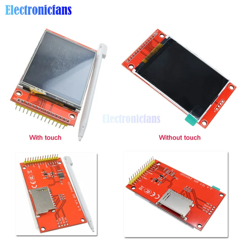 2.4" 2.4 Inch 240x320 SPI TFT LCD Touch Panel Serial Port Module ILI9341 3.3V 5V PCB Adapter LCD Display for Arduino Micro SD
2.4" 2.4 Inch 240x320 SPI TFT LCD Touch Panel Serial Port Module ILI9341 3.3V 5V PCB Adapter LCD Display for Arduino Micro SD