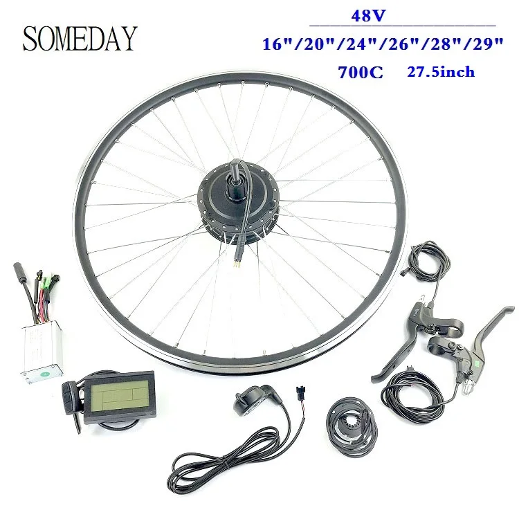 SOMEDAY Electric Bicycle Conversion kit 48V 250W Rear Cassette hub Motor Wheel with KT LCD3 display ebike kit
SOMEDAY Electric Bicycle Conversion kit 48V 250W Rear Cassette hub Motor Wheel with KT LCD3 display ebike kit