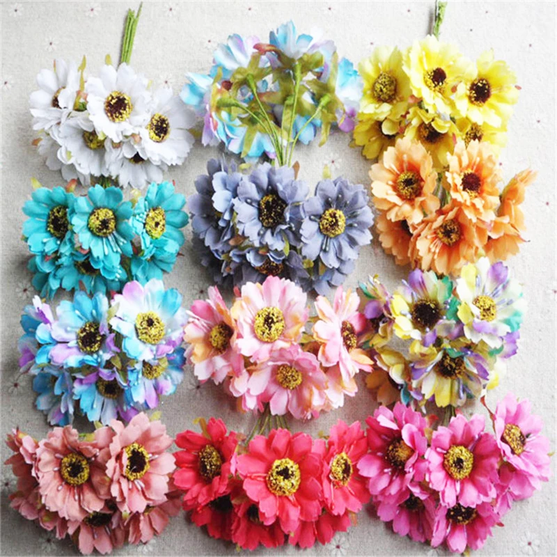 6 heads/bouquet 10cm Long Artificial Silk Gerbera Flower Wedding Party Artificial Decorations Home Office Hotel Table Adornments
6 heads/bouquet 10cm Long Artificial Silk Gerbera Flower Wedding Party Artificial Decorations Home Office Hotel Table Adornments
