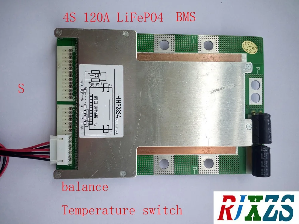 4S 120A version S LiFePO4 BMS/PCM/PCB battery protection circuit board for 4 Packs 18650 Battery Cell w/balance w/Temp
4S 120A version S LiFePO4 BMS/PCM/PCB battery protection circuit board for 4 Packs 18650 Battery Cell w/balance w/Temp