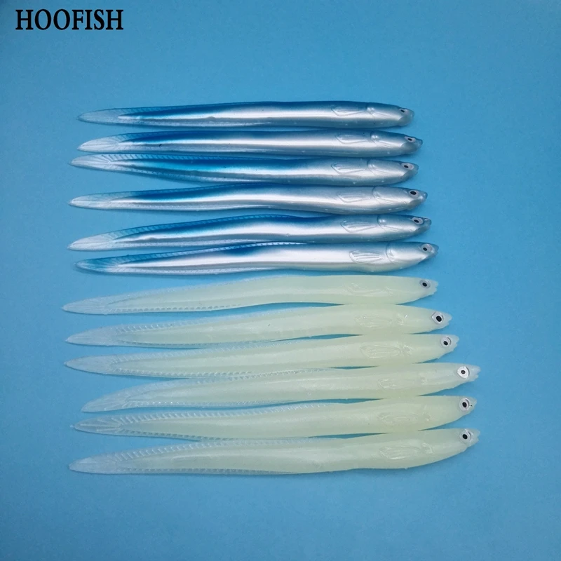 HOOFISH 10PCS/LOT 138mm The electric eel bionic bait Artificial soft bait Blue and white luminous two colors soft lure 
HOOFISH 10PCS/LOT 138mm The electric eel bionic bait Artificial soft bait Blue and white luminous two colors soft lure