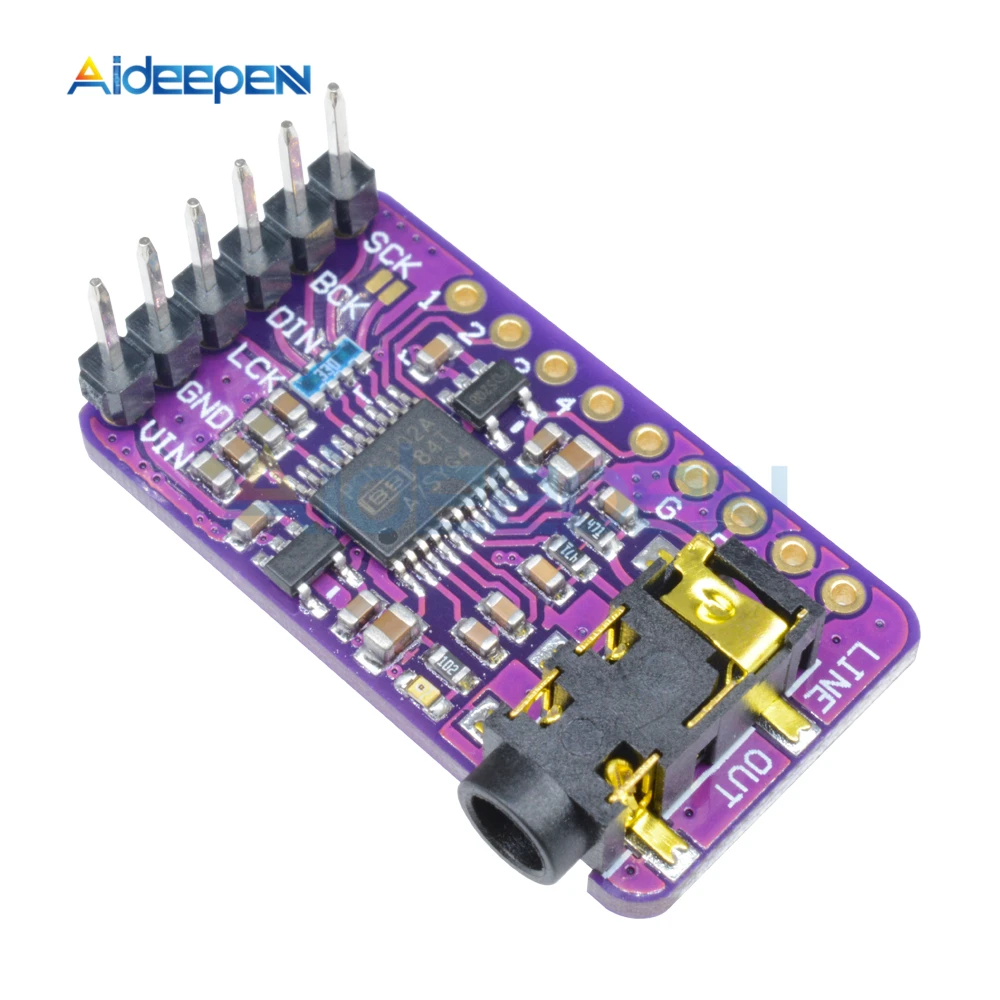 Interface I2S PCM5102 DAC Decoder GY-PCM5102 I2S Player Module pHAT Format Board Digital Audio Board for Raspberry Pi
Interface I2S PCM5102 DAC Decoder GY-PCM5102 I2S Player Module pHAT Format Board Digital Audio Board for Raspberry Pi
