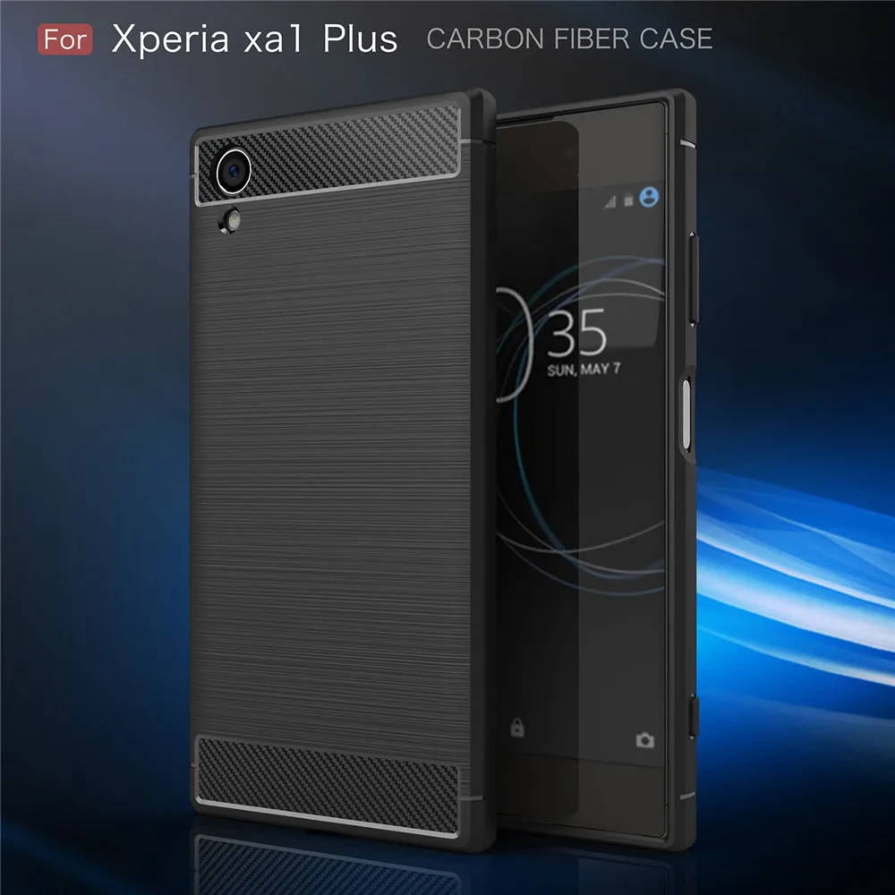 Подходящие чехлы для Sony Xperia XA1 Plus Dual G3412 G3416 G3426 мягкий силиконовый тонкий ТПУ чехол