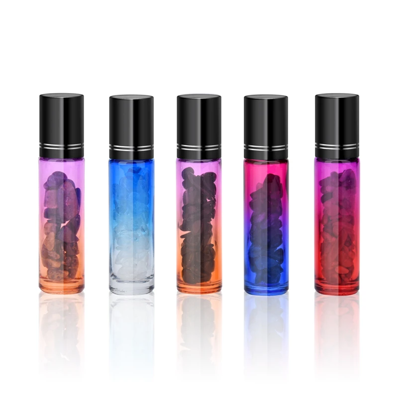 5pcs/Lot 10ML Gradient Color Glass Essential Oil Empty Perfume Bottle Roller Ball Travel Perfume Glass Bottle with Crystal Chips
5pcs/Lot 10ML Gradient Color Glass Essential Oil Empty Perfume Bottle Roller Ball Travel Perfume Glass Bottle with Crystal Chips