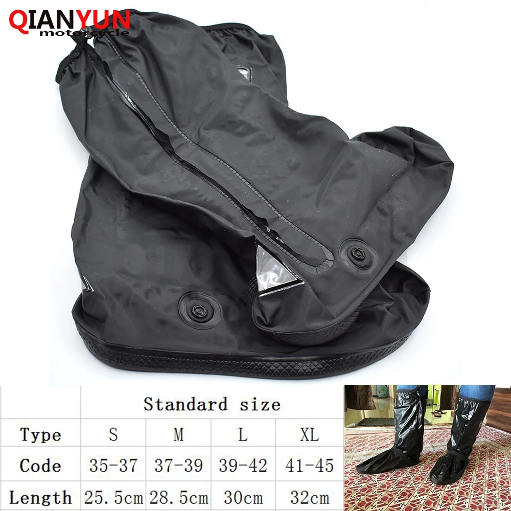 Motorcycle waterproof rain boots non-slip black motorcycle rain boots outdoor waterproof shoe cover men and women rain boots
Motorcycle waterproof rain boots non-slip black motorcycle rain boots outdoor waterproof shoe cover men and women rain boots