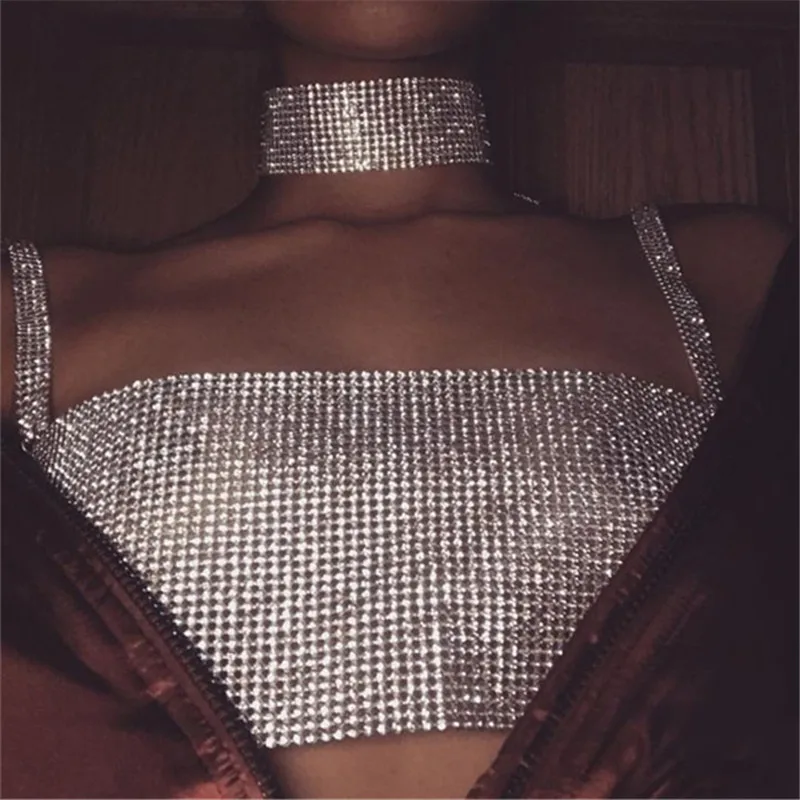 Silver Party Club Camis Metallic Women Nightclub Wear Tank Top Flash Colourful Rhinestone Crop Top Summer Bralette Sequin Tops
Silver Party Club Camis Metallic Women Nightclub Wear Tank Top Flash Colourful Rhinestone Crop Top Summer Bralette Sequin Tops