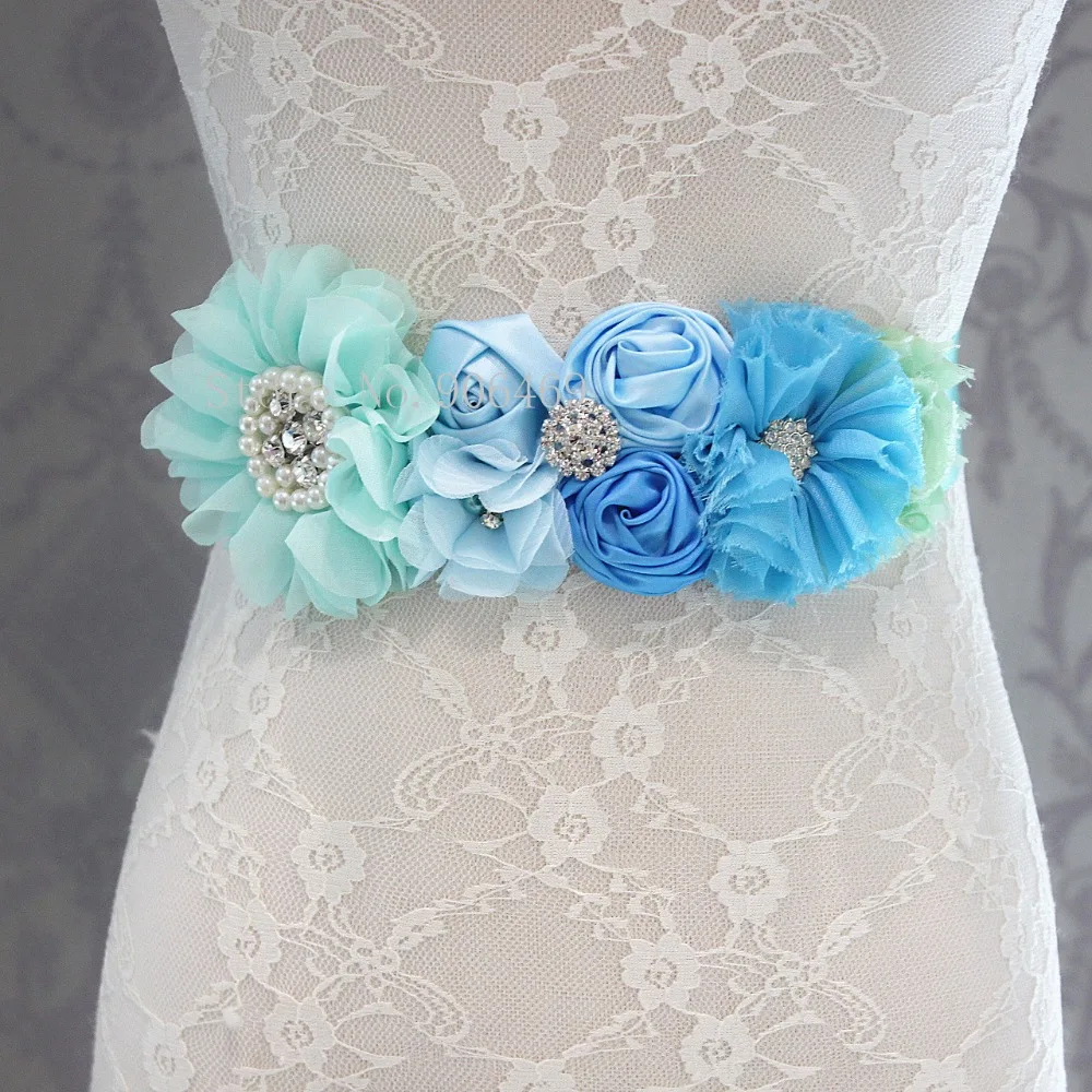 Fashion Blue flower Belt Girl Woman Sash Belt Wedding Sashes belt with flower headband 1 SET
Fashion Blue flower Belt Girl Woman Sash Belt Wedding Sashes belt with flower headband 1 SET