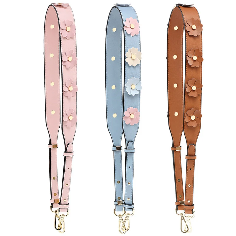 Wide PU Flower Shoulder Bag Strap For Women Replacement Long Leather Handbag Belt Colorful Rivet Adjustable Crossbody Bag Strap 
Wide PU Flower Shoulder Bag Strap For Women Replacement Long Leather Handbag Belt Colorful Rivet Adjustable Crossbody Bag Strap