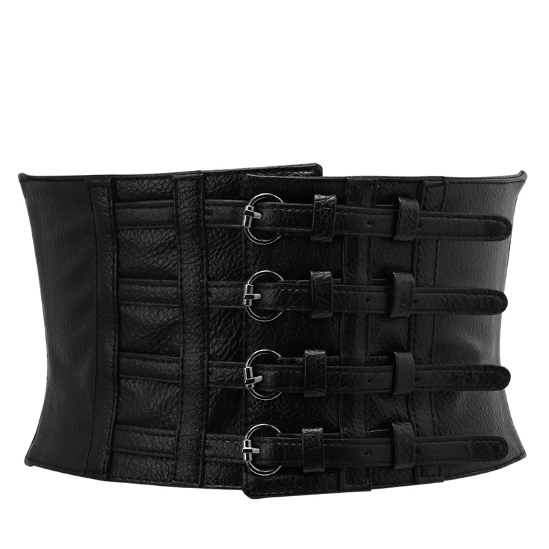 Retro Lady's Adjustable Slim Faux Leather Cummerbunds Body Waist Shape Corset Wide Elastic Belt Stretch Waistband
Retro Lady's Adjustable Slim Faux Leather Cummerbunds Body Waist Shape Corset Wide Elastic Belt Stretch Waistband
