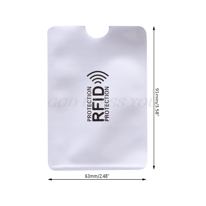 Anti Scan RFID Sleeve Protector Credit ID Card Aluminum Foil Holder Anti-Scan Card Sleeve
Anti Scan RFID Sleeve Protector Credit ID Card Aluminum Foil Holder Anti-Scan Card Sleeve