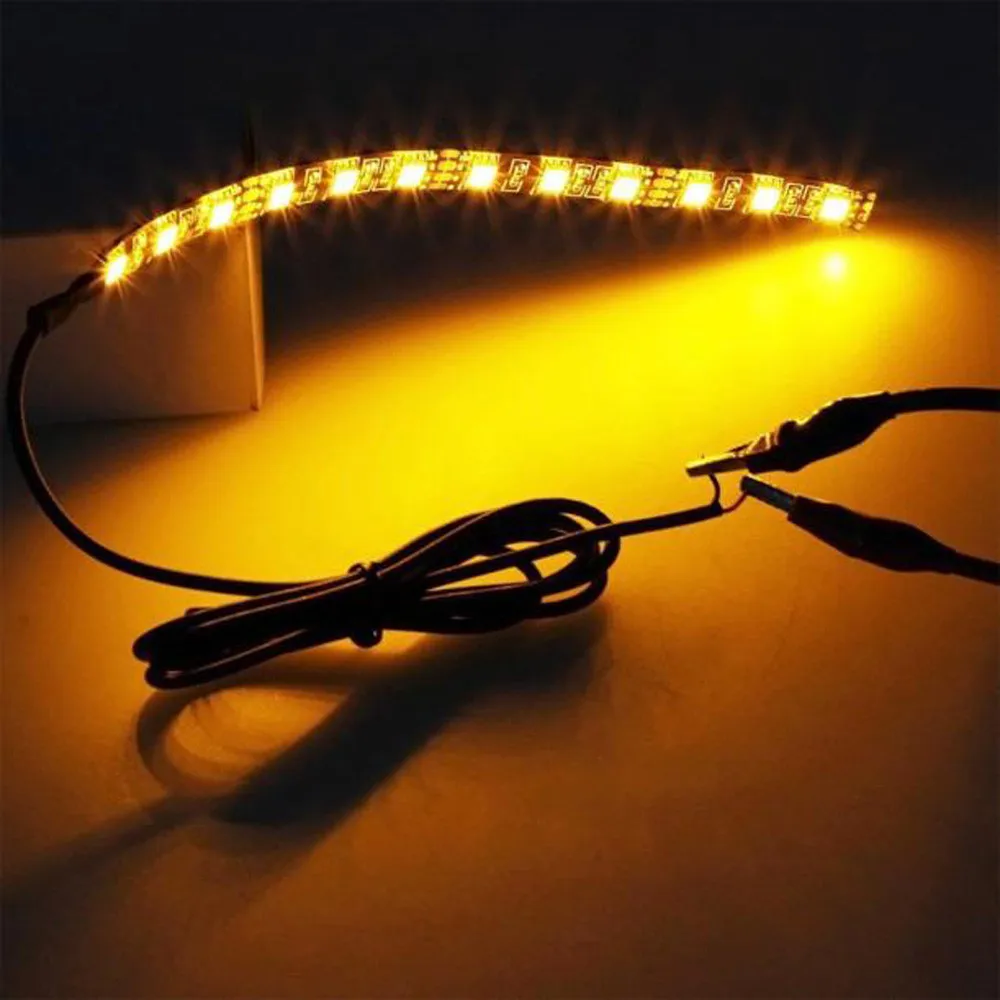 Для мотоциклов и автомобилей Универсальный мини цвета: чёрный 12LED сигнал