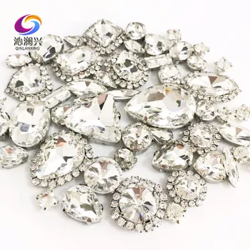 New product! 50pcs/bag White Mix shape mix size Crystal buckle+claw rhinestone,Silver base galss sew on stones diy/wedding dress
New product! 50pcs/bag White Mix shape mix size Crystal buckle+claw rhinestone,Silver base galss sew on stones diy/wedding dress