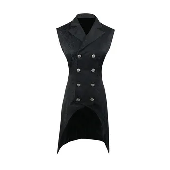 MJARTORIA 2019 Fashion Men Double Breasted Lapel Collar Waistcoat Jacquard Blazer Vest Gothic Steampunk Split Blazer Dress Suit
MJARTORIA 2019 Fashion Men Double Breasted Lapel Collar Waistcoat Jacquard Blazer Vest Gothic Steampunk Split Blazer Dress Suit