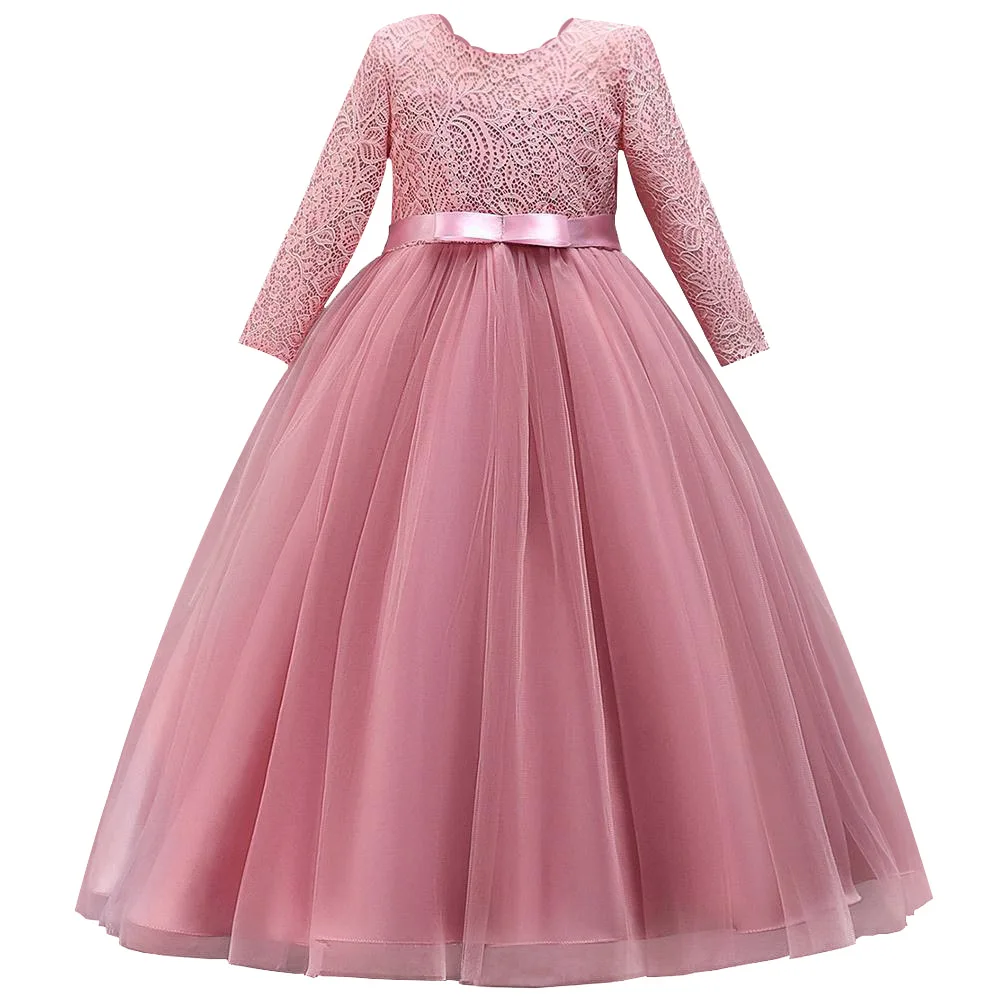 Long Sleeves Flower Girl Dresses For Weddings Lace First Communion Dresses Girl salted yarn Birthday Dress Party evening dress
Long Sleeves Flower Girl Dresses For Weddings Lace First Communion Dresses Girl salted yarn Birthday Dress Party evening dress