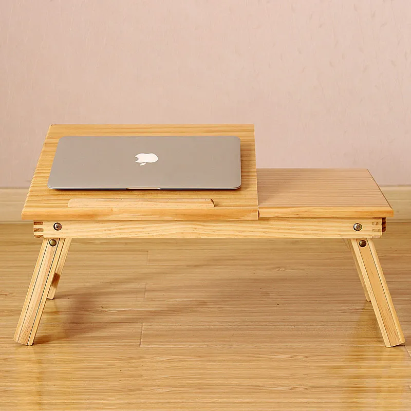 Notebook computer desk solid wood bed table lazy tables folding | Мебель