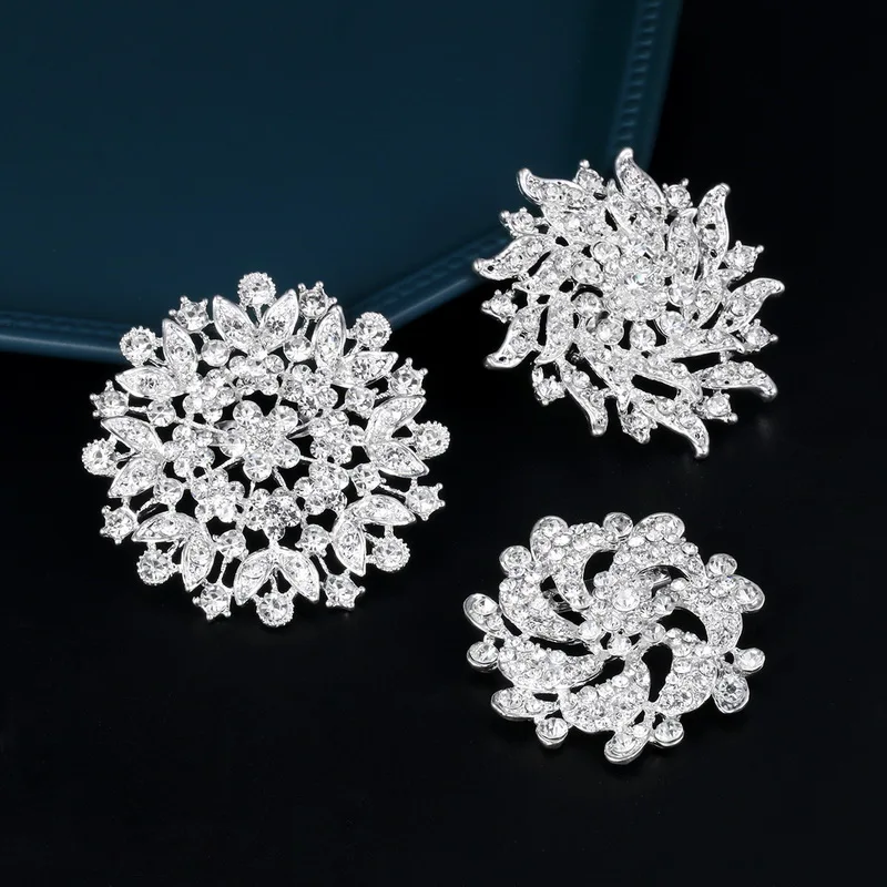 WEIMANJINGDIAN Brand Set of 6 PC Clear Rhinestones Large Size Brooch Pins for Wedding Bouquets
WEIMANJINGDIAN Brand Set of 6 PC Clear Rhinestones Large Size Brooch Pins for Wedding Bouquets