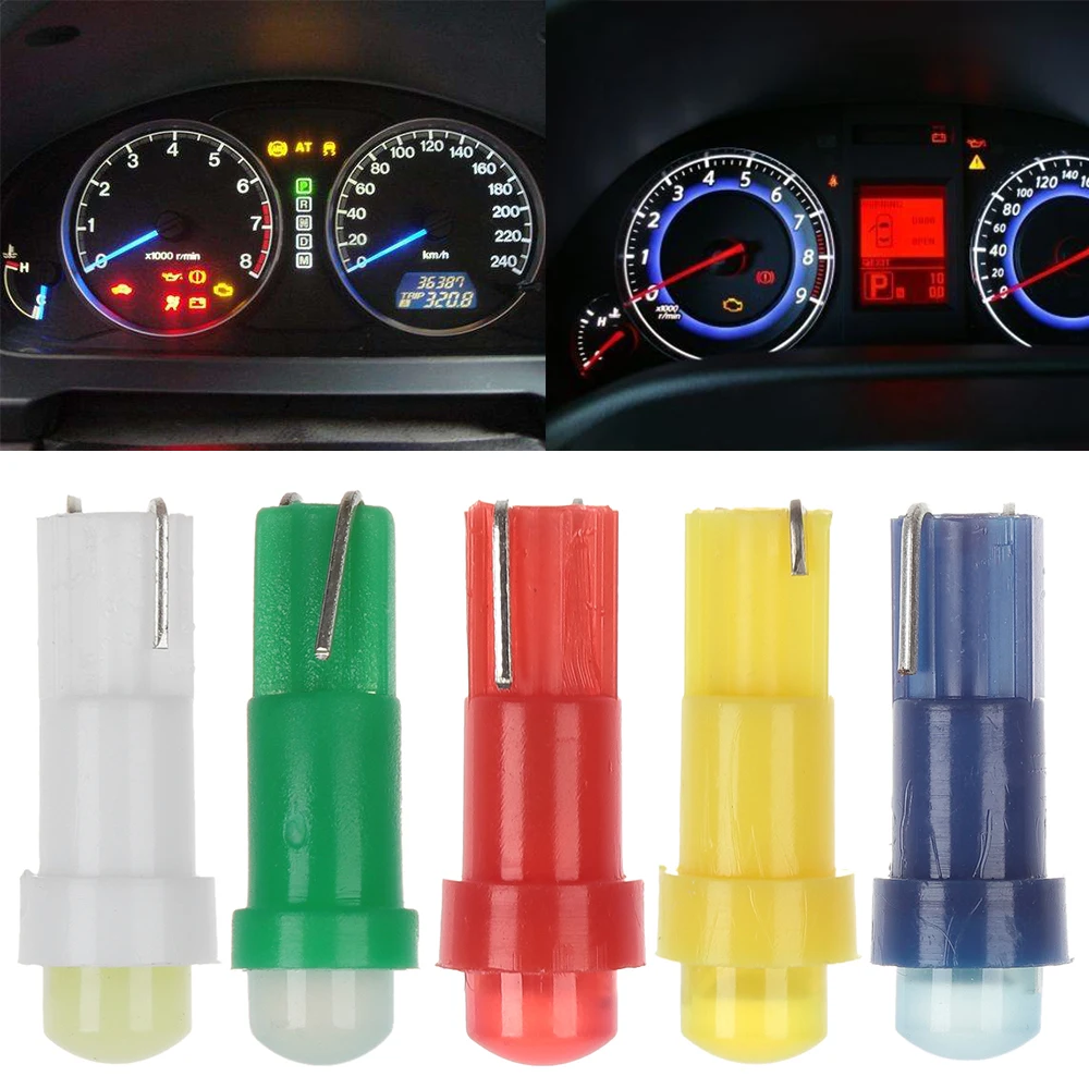 10Pcs T5 COB 1LED Car Dashboard Gauge Instrument Lights Bulbs 12V Wedge Car Interior Bulbs
10Pcs T5 COB 1LED Car Dashboard Gauge Instrument Lights Bulbs 12V Wedge Car Interior Bulbs