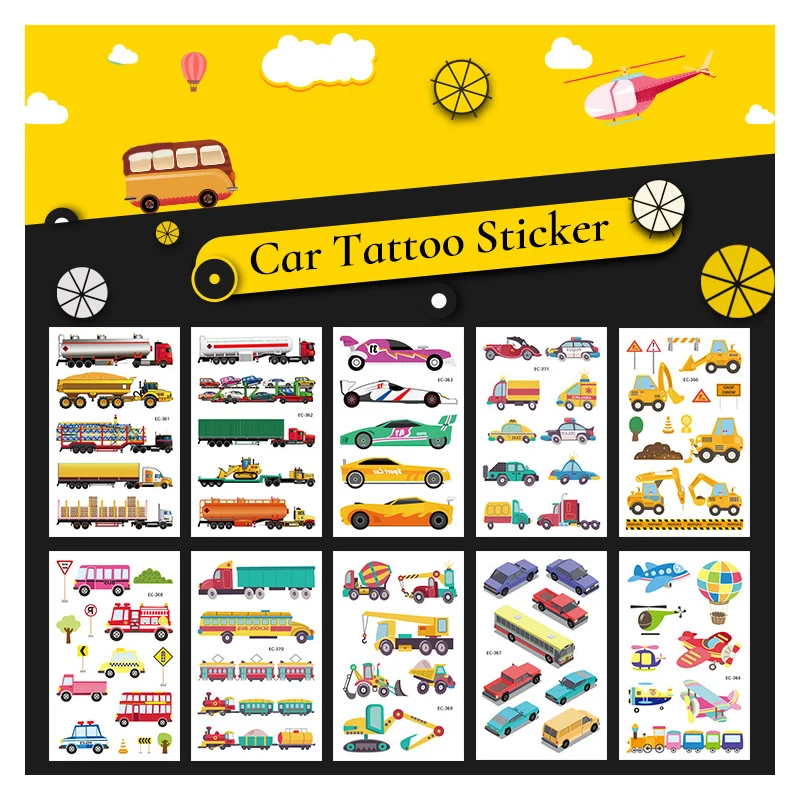 Waterproof Cartoon Car Temporary Tattoo Construction Vehicle Sticker Plane Ship Excavator Sticker Boys Child Birthday Party Gift
Waterproof Cartoon Car Temporary Tattoo Construction Vehicle Sticker Plane Ship Excavator Sticker Boys Child Birthday Party Gift