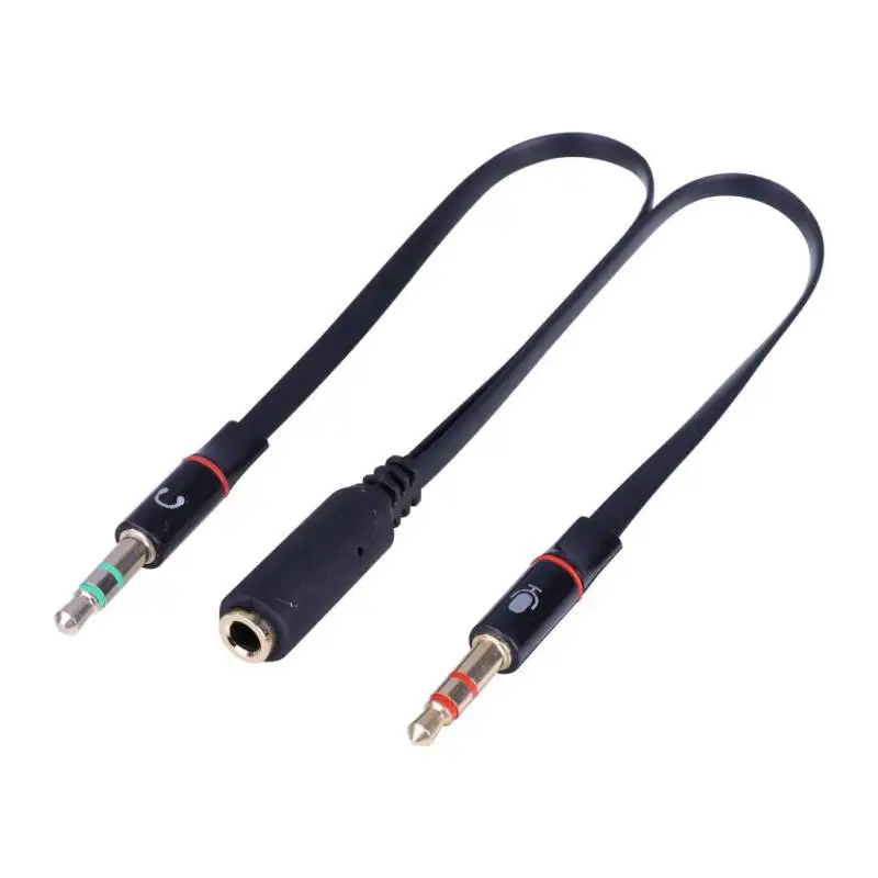 3.5mm Female to 2 Male 3.5mm Audio Cable Universal Splitter with Mic Adapter for PC Laptop Smartphone Earphones Headphone
3.5mm Female to 2 Male 3.5mm Audio Cable Universal Splitter with Mic Adapter for PC Laptop Smartphone Earphones Headphone