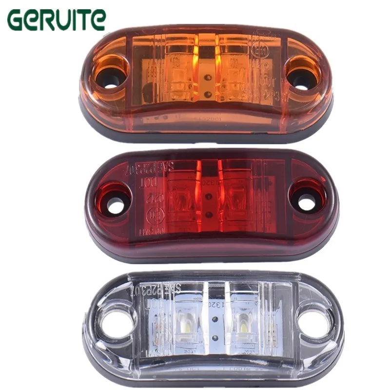 2pcs LED Side Marker Blinker Light Waterproof ABS Piranha Brake Signal Lamp 12/24V White Yellow Red For Car Truck Trailers
2pcs LED Side Marker Blinker Light Waterproof ABS Piranha Brake Signal Lamp 12/24V White Yellow Red For Car Truck Trailers