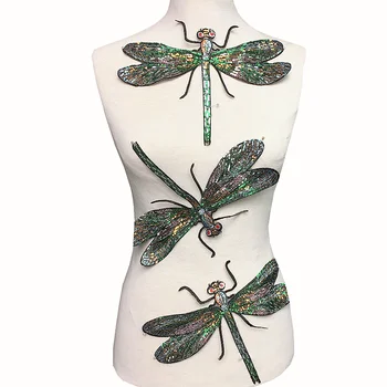 3pc Dragonfly Sequin Embroidery Patch Embroidered Applique Insect Patches For Clothing Appliques Parches Iron On 28x22cm AC1191
3pc Dragonfly Sequin Embroidery Patch Embroidered Applique Insect Patches For Clothing Appliques Parches Iron On 28x22cm AC1191