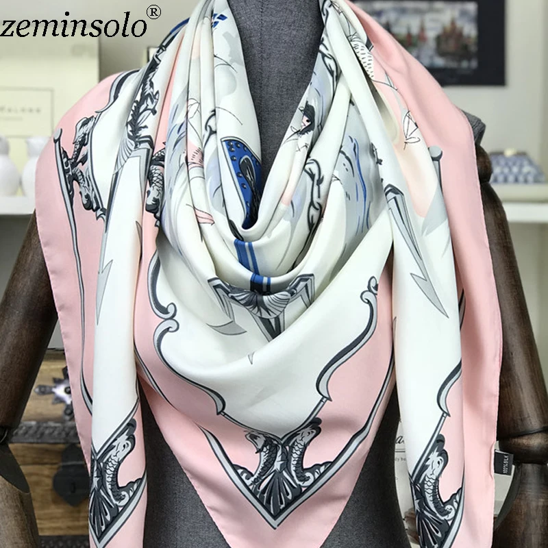 2018 Luxury Brand Women Silk Scarf Beach Shawls Echarpe Wraps Designer Scarves Plus Size Female Stoles Bandana Hijab 130*130cm
2018 Luxury Brand Women Silk Scarf Beach Shawls Echarpe Wraps Designer Scarves Plus Size Female Stoles Bandana Hijab 130*130cm