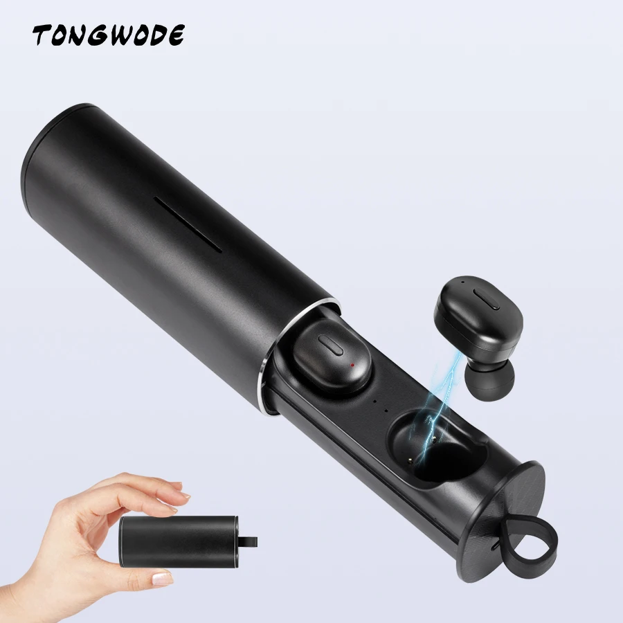 TONGWODE T1 Mini Sports Earphone Wireless Earbuds Bluetooth 5.0 Dual Connection Mode Headset with Dual Stereo Mic Charging Box
TONGWODE T1 Mini Sports Earphone Wireless Earbuds Bluetooth 5.0 Dual Connection Mode Headset with Dual Stereo Mic Charging Box