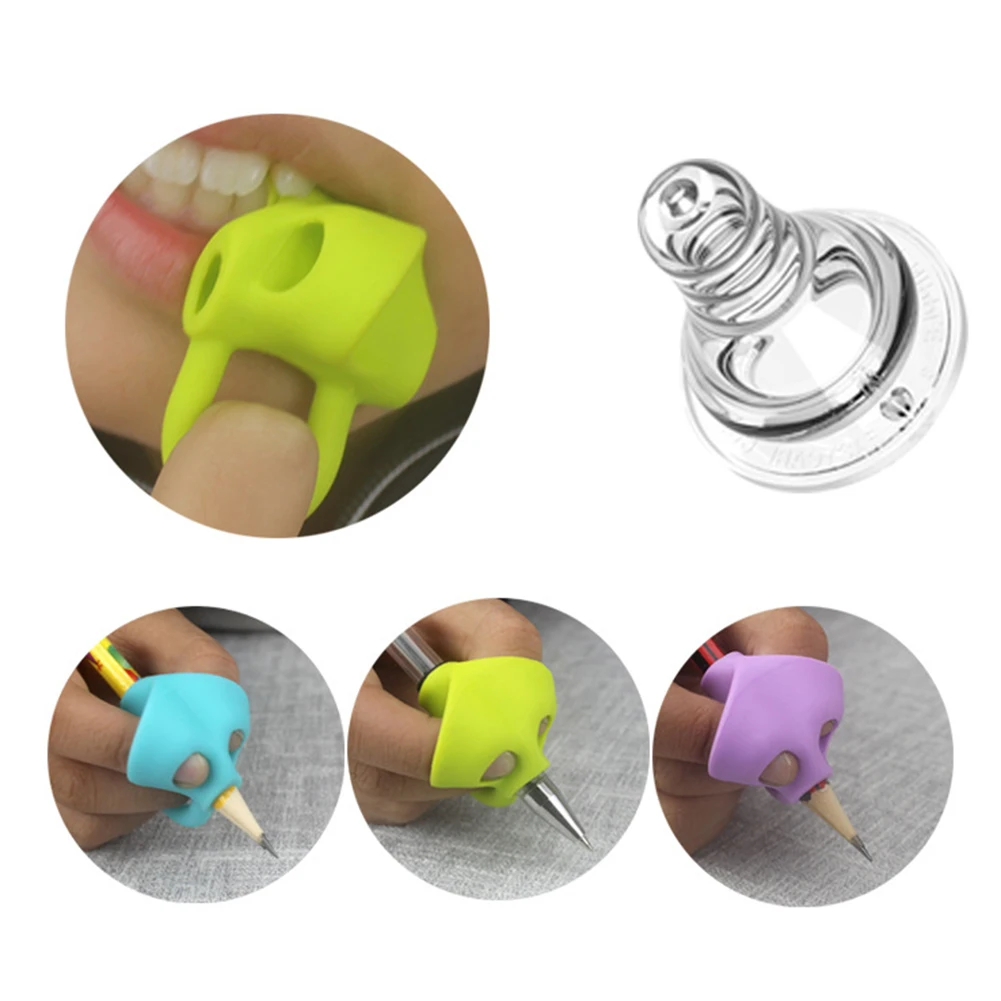 3pcs Magic Grip Pencil Help Beginner Writing Silicone Double Thumb Posture Correction Pen Tool Student Education
3pcs Magic Grip Pencil Help Beginner Writing Silicone Double Thumb Posture Correction Pen Tool Student Education