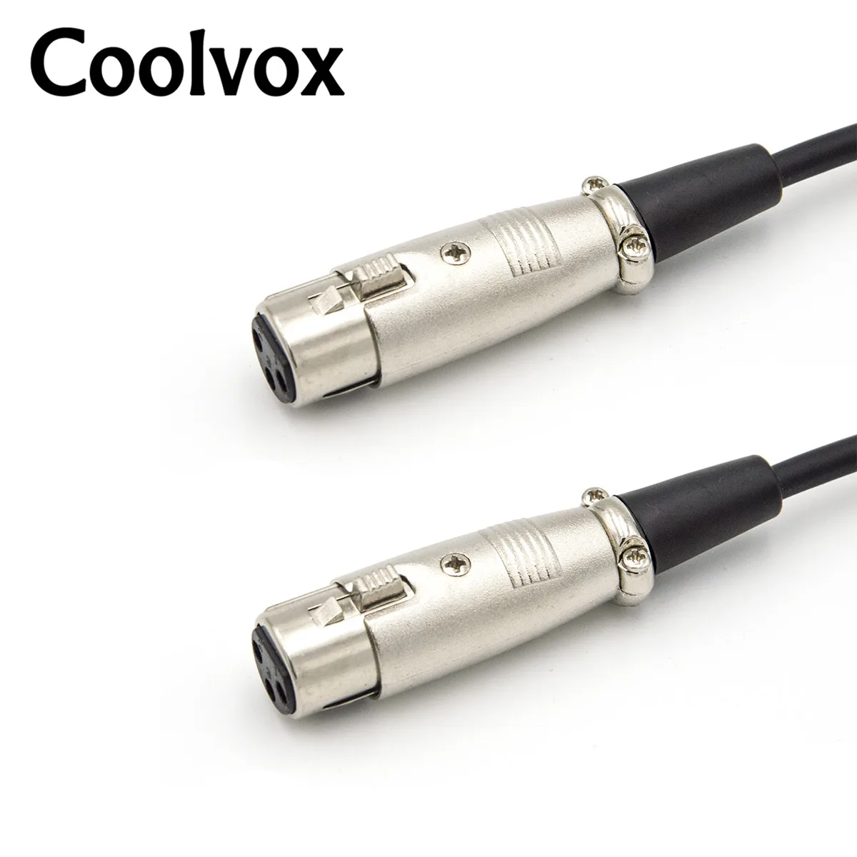 Coolvox XLR сбалансированный микрофонный кабель Мама мама M/F 3 контактный аудиокабель